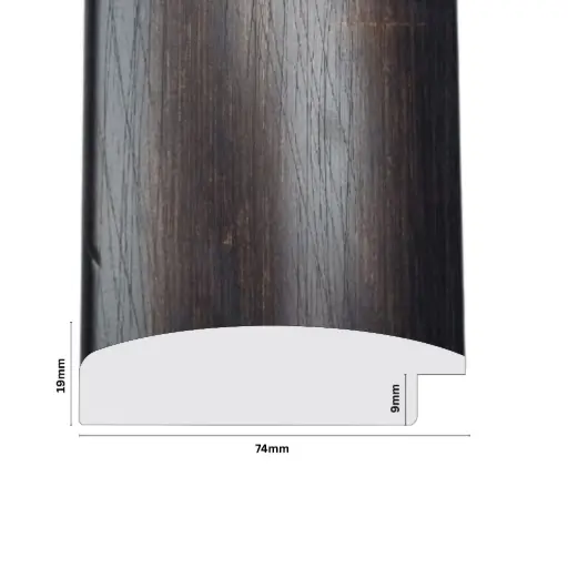 [1023E] PS Moulding W 74 X H 19 X L 2900mm Antique Bronze