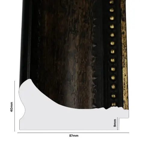 [1112B] PS Moulding W 87 X H 40 X L 2900mm Medium Woodstain