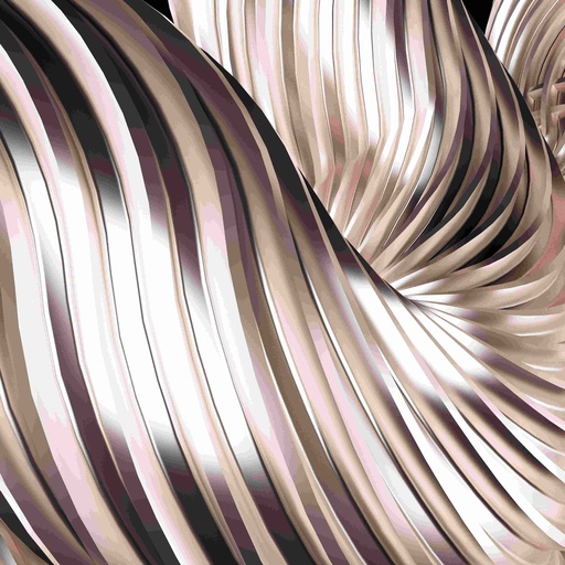 [PXM028] Print On Canvas Silver Flow 1000X1000mm