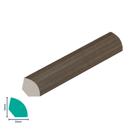 [ERP003U] HDPS Quarter Round H 16 X W 16 X L 2700mm Baobab