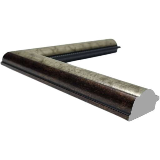 [737C] PS Moulding W 43 X H 21 X L 2900mm Silver & Bronze