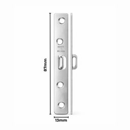 [AC403078] Hanger 4 Hole Steel Wire 13X87mm 100 Pack Silver