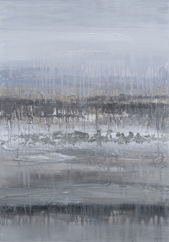 [PXYW645] OIL ON CANVAS WAVES 700X1000MM