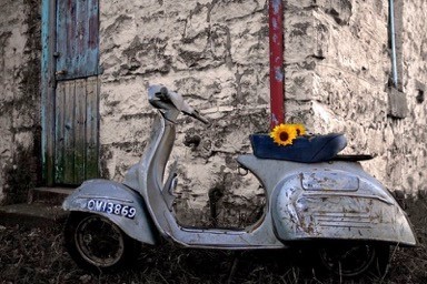 [DE123] PRINT VESPA FOUR 900X600MM