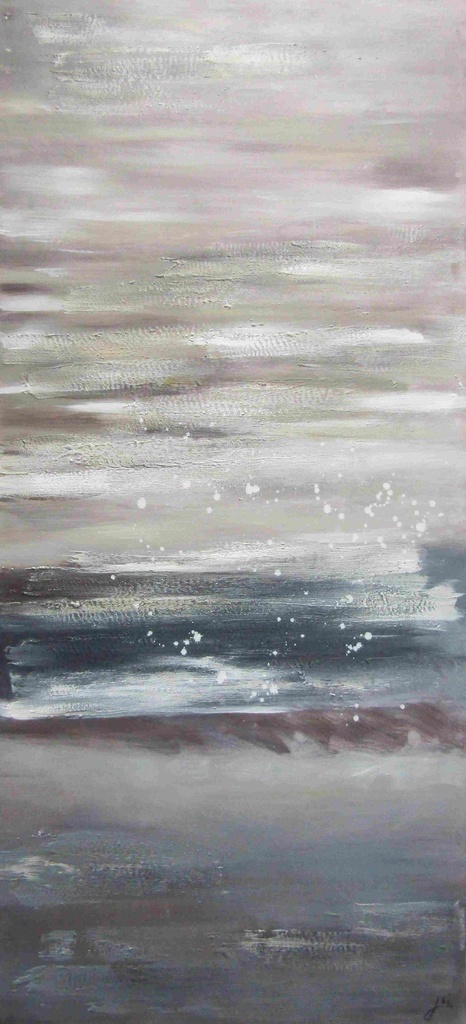 [PXYW686] OIL ON CANVAS ABSTRACT 760X1500MM