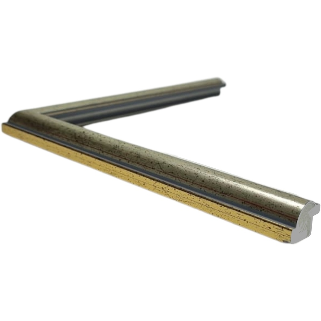 [628B] PS Moulding W 19 X H 15 X L 2900mm Gold & Silver