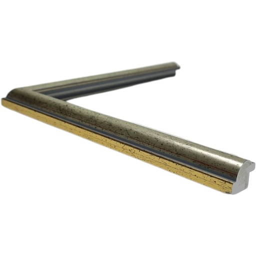 [628B] PS Moulding W 19 X H 15 X L 2900mm Gold & Silver
