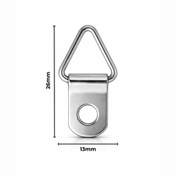 [AC403451] Hanger D-Ring Triangular 13X26mm 100 Pack Silver