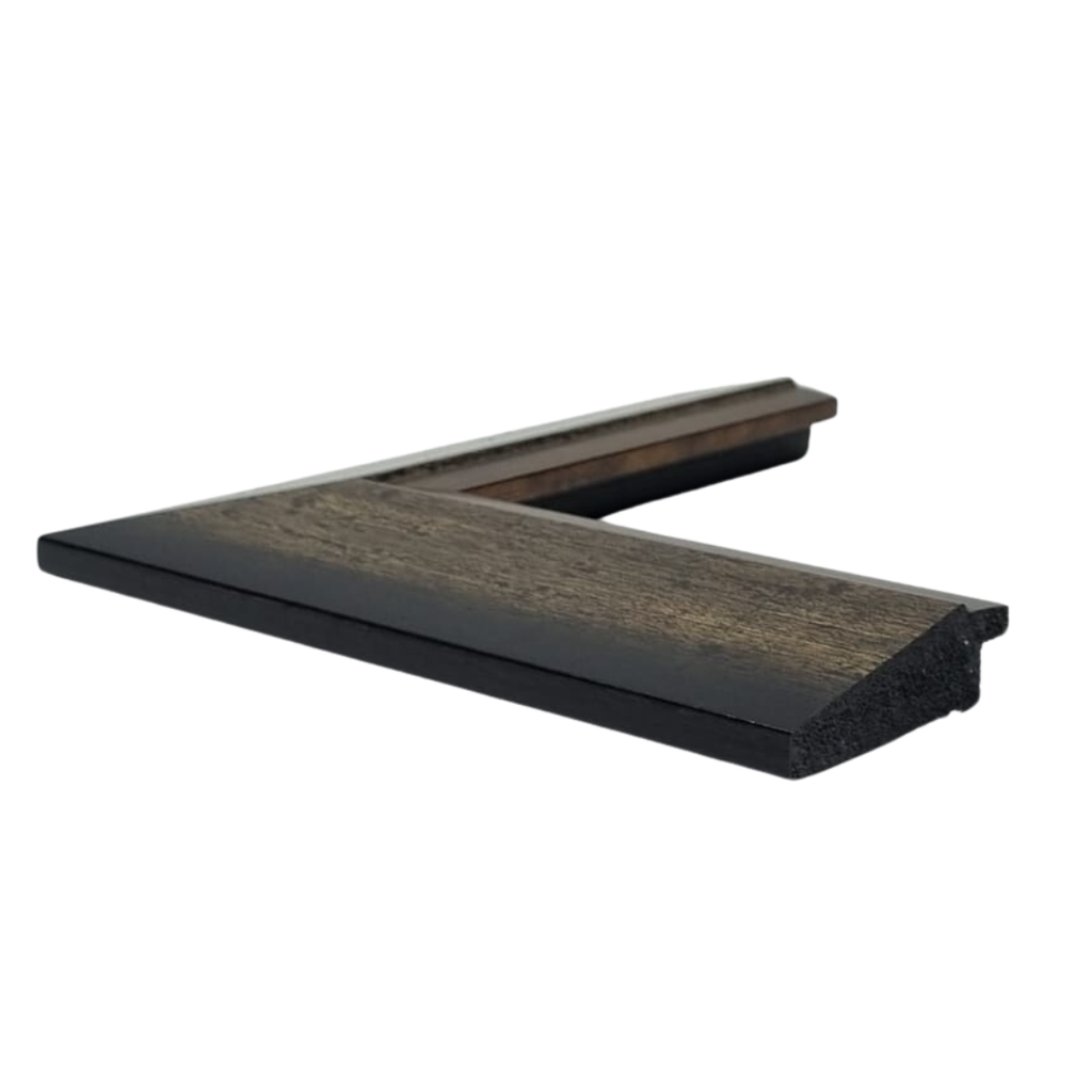 [Q927B] Q-MOULDING W 50 X H 29 X L 2900MM MOTTLE GOLD & BLACK