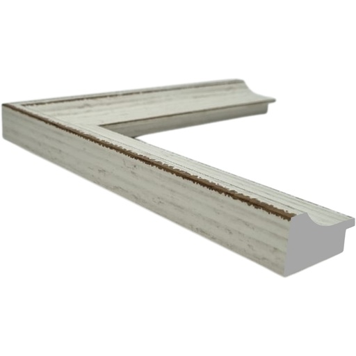 [763Q] PS Moulding W 40 X H 21 X L 2900mm White Wash