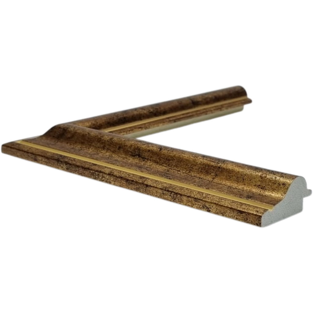 [Q921A] Q-MOULDING W 40 X H 20 X L 2900MM ANTIQUE GOLD