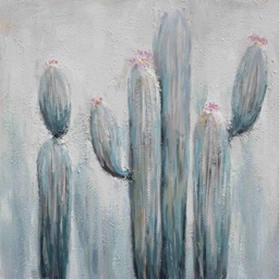 [HA127] Oil On Canvas Cactus 800X800mm