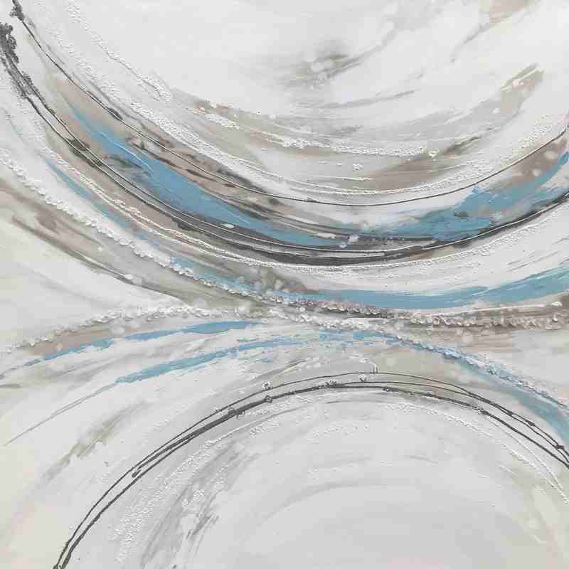 [HA129] OIL ON CANVAS ABSTRACT 1000X1000MM