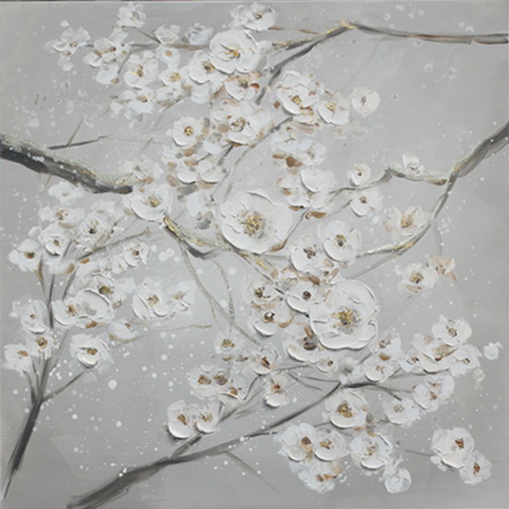 [HA119] PRINT ON CANVAS BLOSSOMS 800X800MM