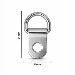 [AC403446] Hanger D-Ring 15X24mm 100 Pack Silver