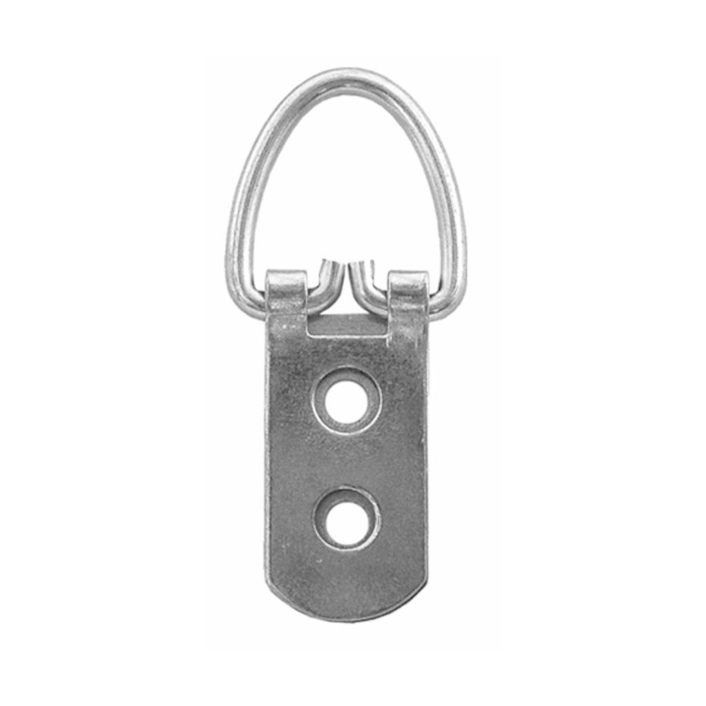 [AC403444] HANGER 2 HOLE STRAP 24X48MM 100 PACK SILVER
