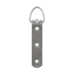 [AC403443] Hanger 3 Hole Strap 22X82mm Pack Silver