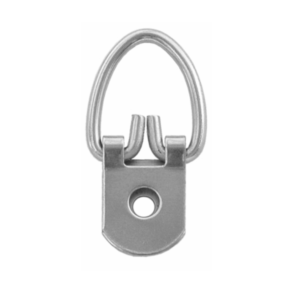 [AC403445] HANGER 1 HOLE STRAP 20X43MM 100 PACK SILVER
