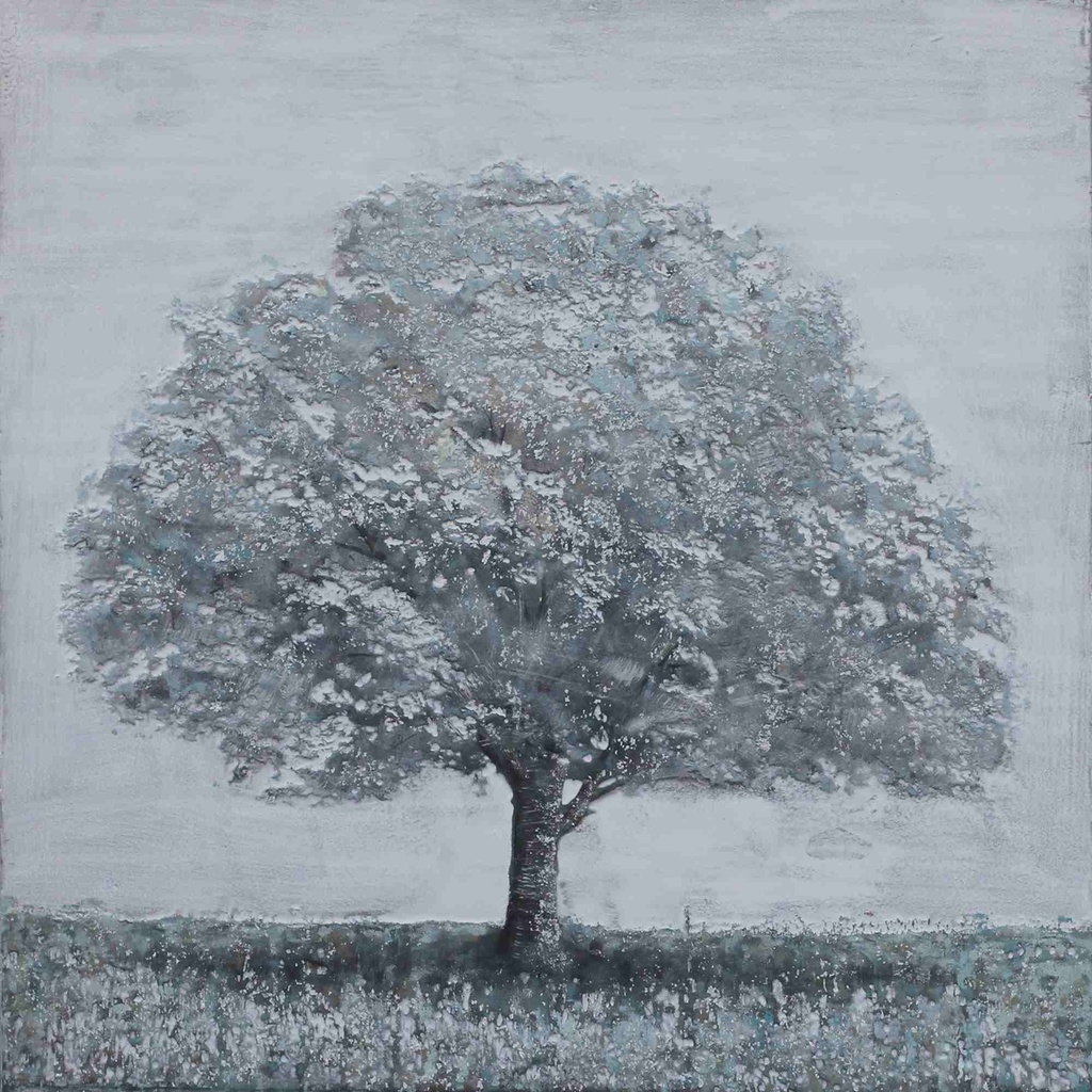 [HA130] OIL ON CANVAS TREE 1000X1000MM