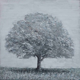 [HA130] Oil On Canvas Tree 1000X1000mm