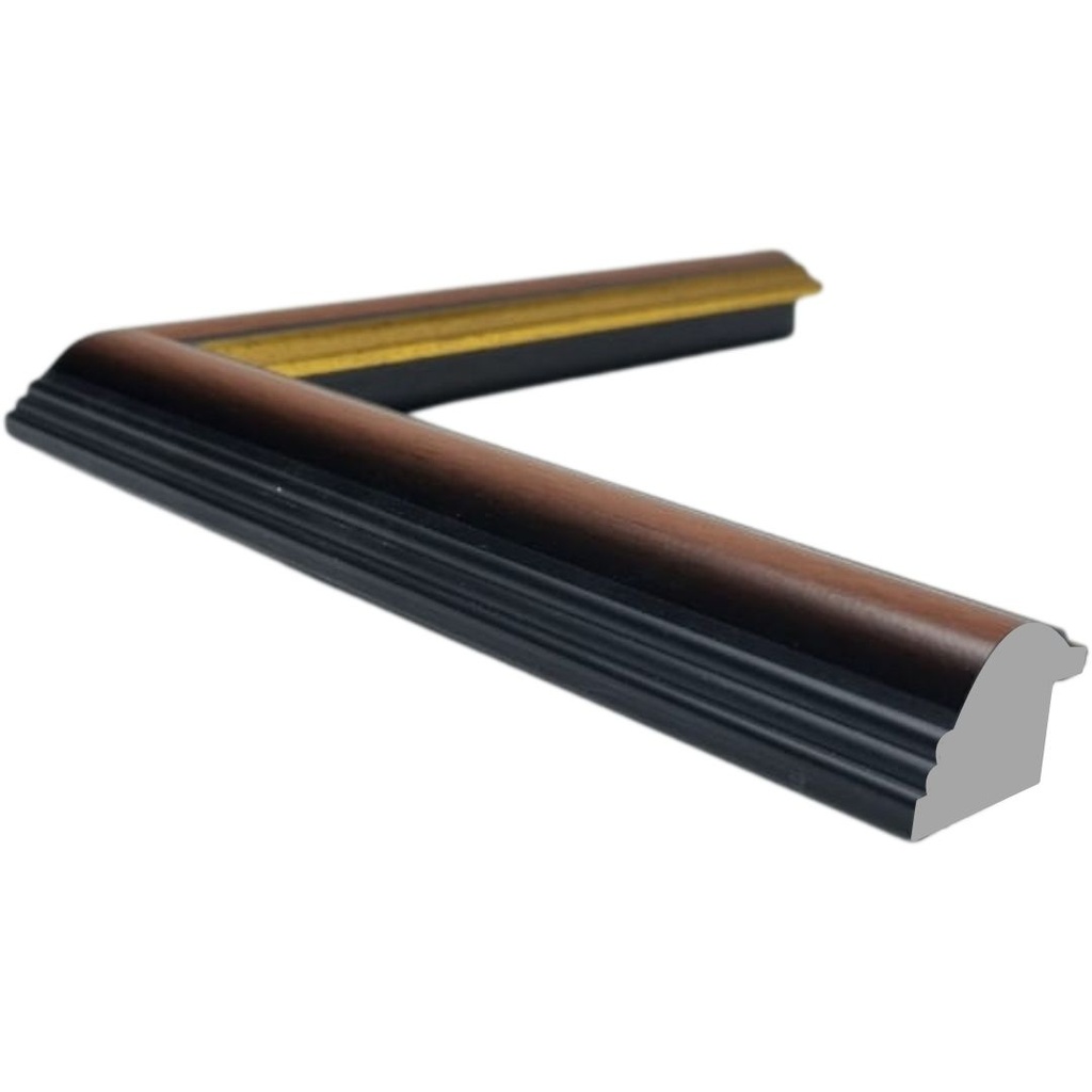 [627H] PS Moulding W 20 X H 22 X L 2900mm Medium Woodstain