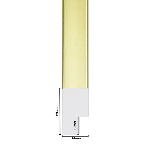 [1159Z] PS Moulding W 16 X H 28 X L 2900mm Gold