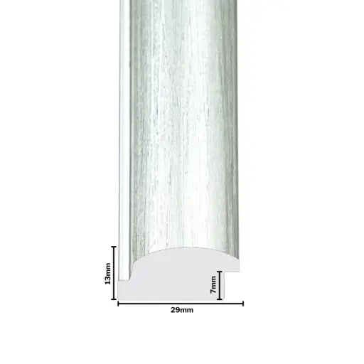 [1129H] PS Moulding W 29 X H 13 X L 2900mm Silver