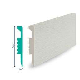 [3015ZI-S] HDPS Skirting H 75 X W 17 X L 2700mm Poplar