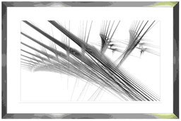 [FP288] Framed Print Abstract Black 1065X1465mm