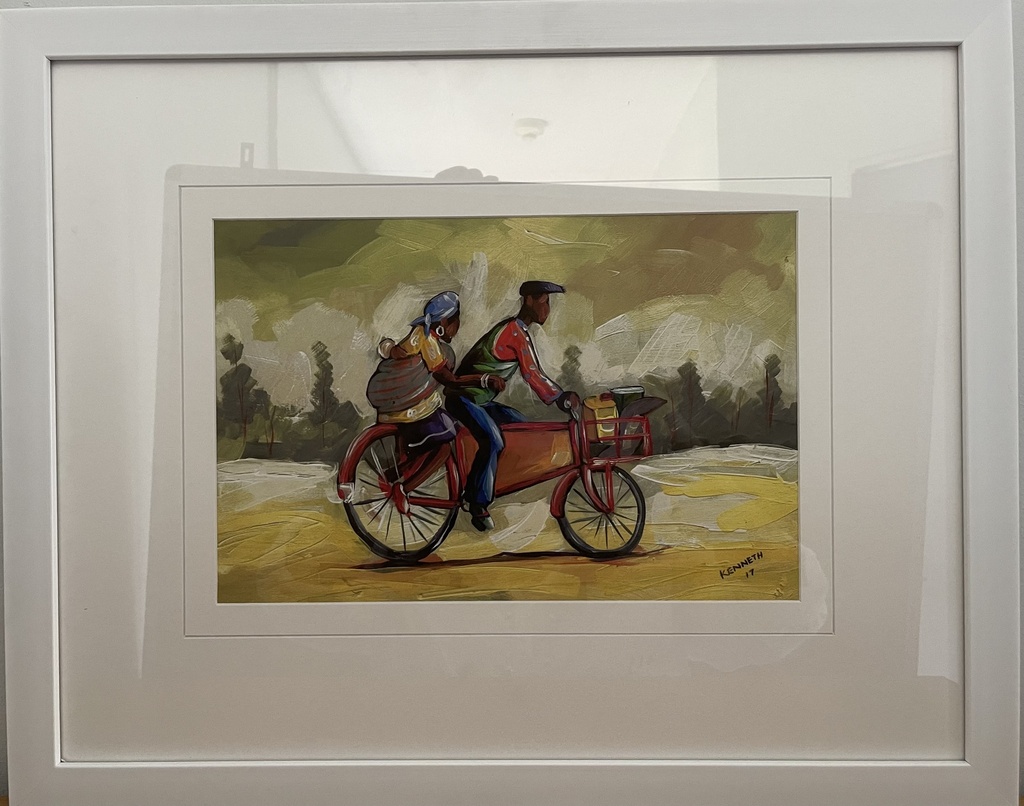 [FP240] FRAMED PRINT BICYCLE 605X485MM