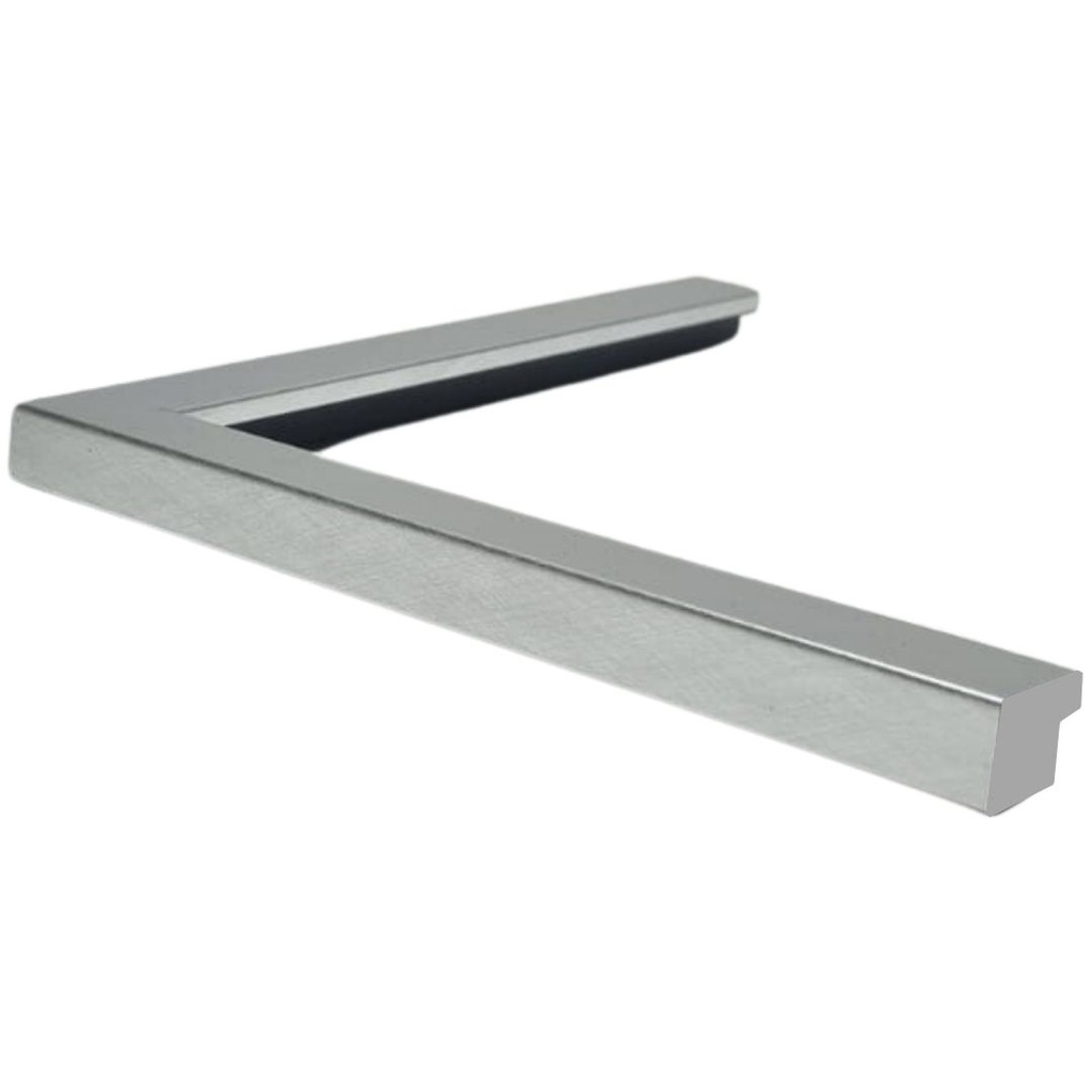 [1128A] PS Moulding W 20 X H 15 X L 2900mm Crossed Brush Silver