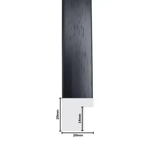 [848C] PS Moulding W 20 X H 20 X L 2900mm Coffee Bean