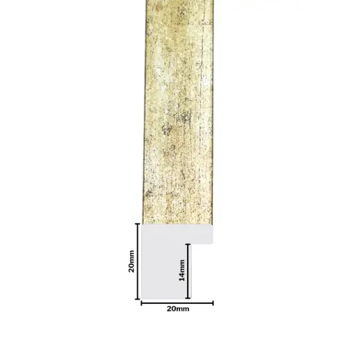 [848B] PS Moulding W 20 X H 20 X L 2900mm Antique Silver