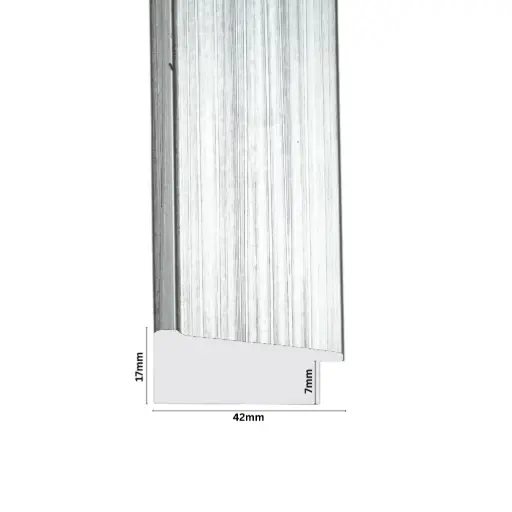 [1122B] PS Moulding W 42 X H 17 X L 2900mm Silver