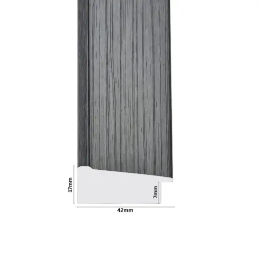 [1122R] PS Moulding W 42 X H 17 X L 2900mm Dark Grey