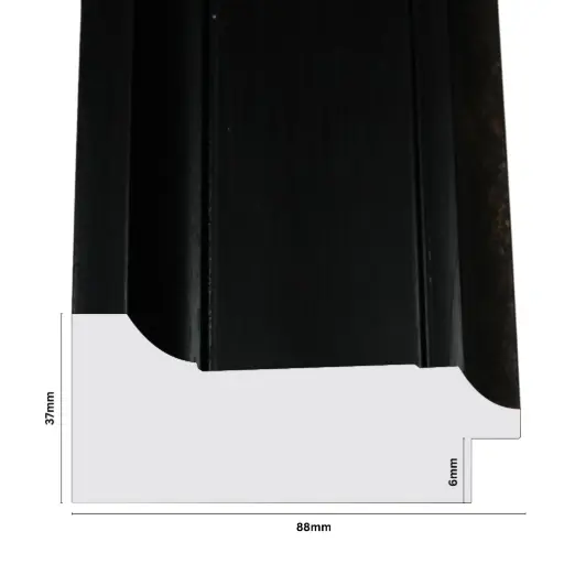 [1065D] PS Moulding W 88 X H 37 X L 2900mm Coffee Bean