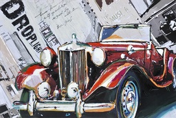 [PXFC328] Oil On Canvas Car 1200X800mm