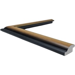 [601ZB] PS Moulding W 30 X H 15 X L 2900mm Gold Woodstain