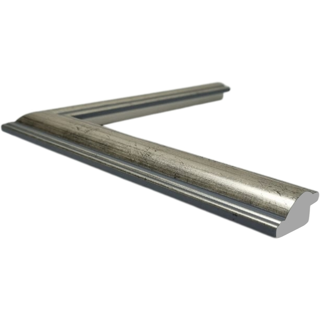 [601ZJ] PS Moulding W 30 X H 15 X L 2900mm Silver