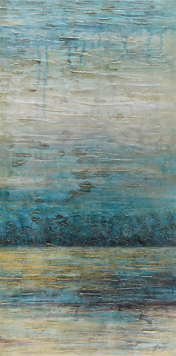 [PXFC349] OIL ON CANVAS ABSTRACT 700X1400MM