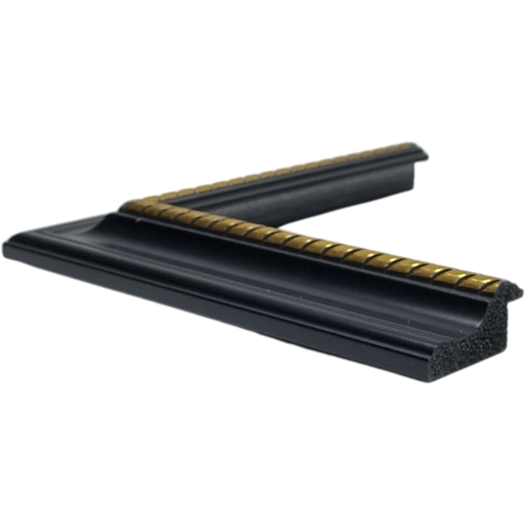 [764-PC8] Q-MOULDING W 46 X H 23 X L 2900MM BLACK