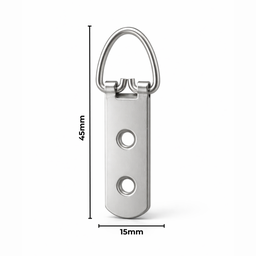[AC403673] Hanger 2 Hole Strap 15X45mm 100 Pack Silver