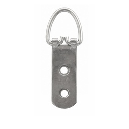 [AC403673] Hanger 2 Hole Strap 15X45mm 100 Pack Silver