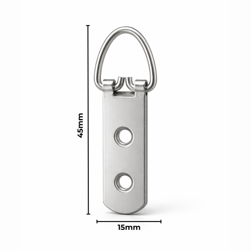 [AC403673] Hanger 2 Hole Strap 15X45mm 100 Pack Silver