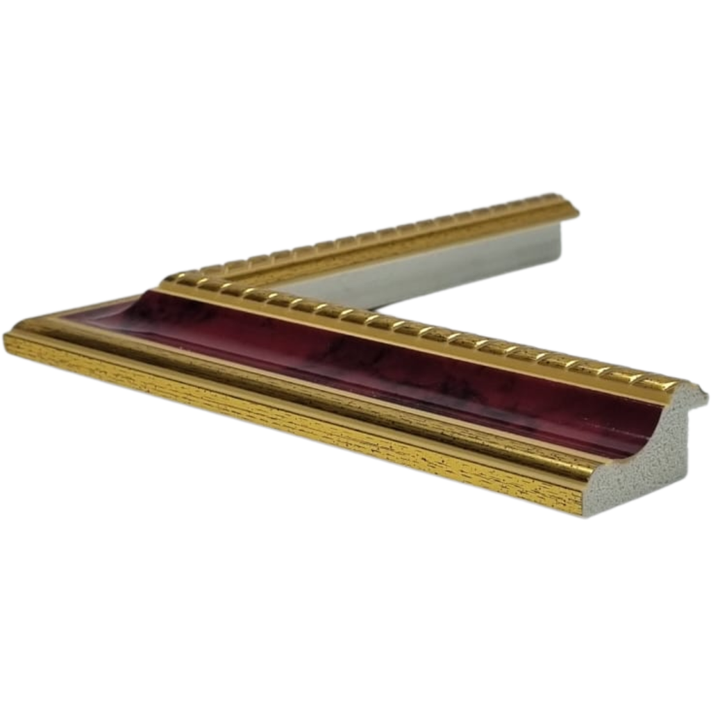 [764-PC3] Q-MOULDING W 46 X H 23 X L 2900MM BURGANDY
