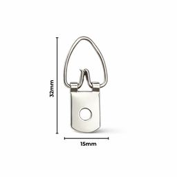 [﻿AC403639﻿] ﻿Hanger 1 Hole Strap 15X32mm 100 Pack Silver﻿