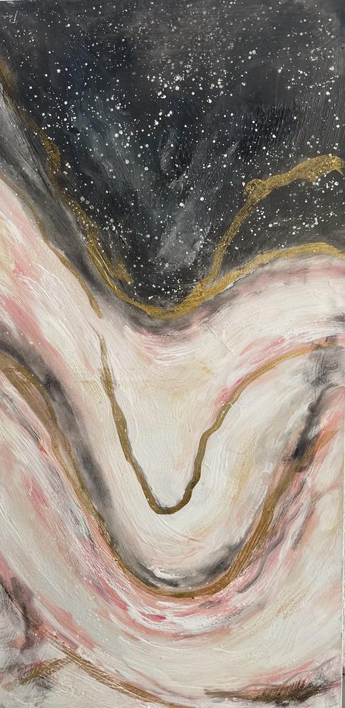 [PXFC387] OIL ON CANVAS ABSTRACT 700X1400MM