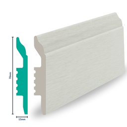 [3020ZI] HDPS Skirting H 70 X W 15 X L 2700mm  Poplar