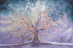 [PXFC372] Oil On Canvas Tree 1200X800mm