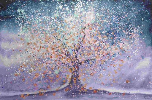 [PXFC372] Oil On Canvas Tree 1200X800mm